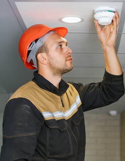 Installation d'alarme incendie pour la maison