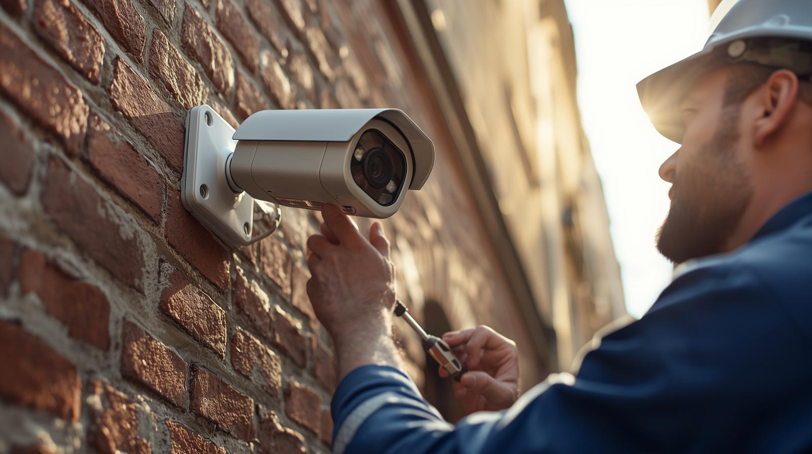 videosurveillance camera installed by a person Levallois-Perret